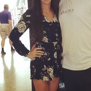 Long Sleeve Floral Romper